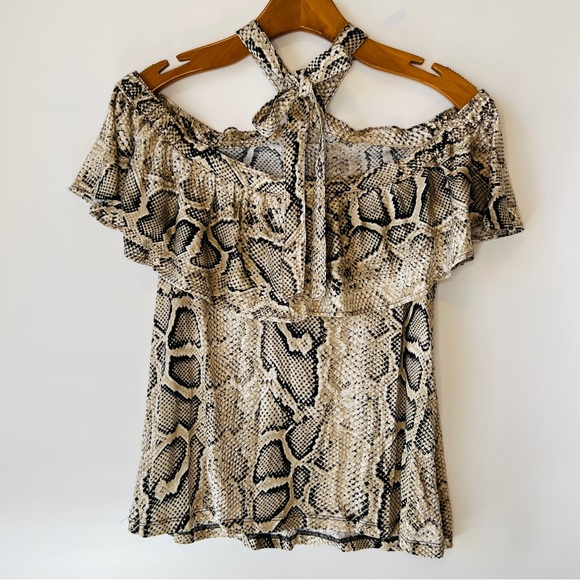 Michael Kors Animal Print Top XS NWT Retail $88 - Picture 2 of 6